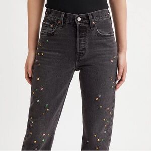 LEVI’S 501® ORIGINAL FIT STUDDED JEANS